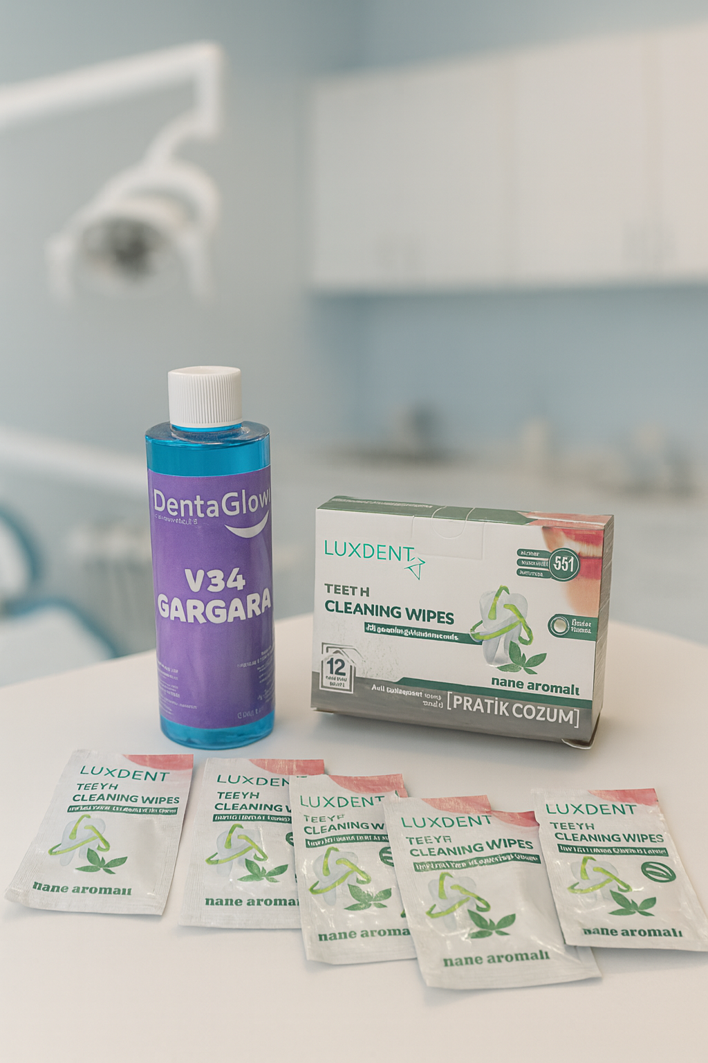 2li Set Gargara & Diş Mendili Ağız Bakım Tam Koruma