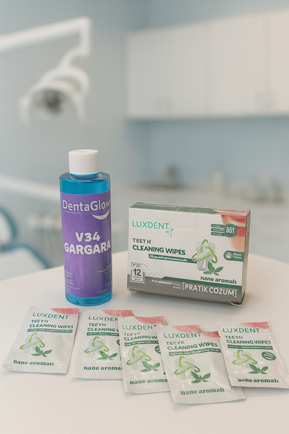 2li Set Gargara & Diş Mendili Ağız Bakım Tam Koruma